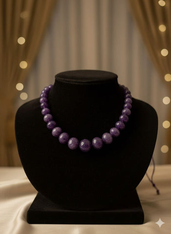 Premium amethyst necklace - Vastu Miracles