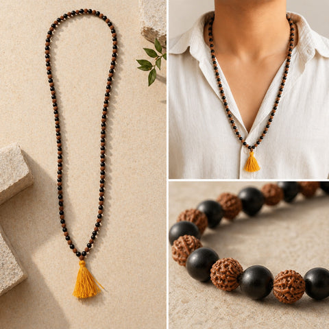Rudraksha Karungali Mala - Vastu Miracles