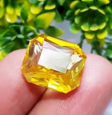 pukhraj stone Natural AAAA+ SuperFine Quality Yellow Saaphire Pukhraj - Vastu Miracles