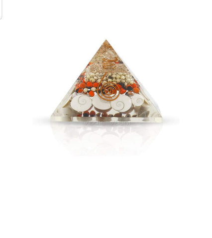 Gomti Chakra Orgonite Pyramid - Vastu Miracles