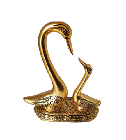 Pair of Kissing Duck (Golden) - Vastu Miracles