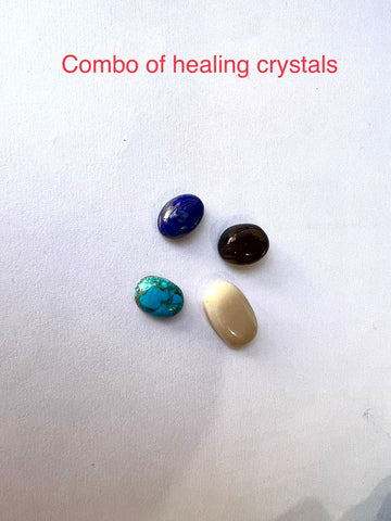 combo of 4 precious healing crystals - Vastu Miracles
