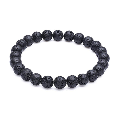 Lava Bracelet  Certified Lava Crystal Stone Bracelet Unisex Bracelet - Vastu Miracles