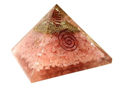 Rose Quartz Orgone Pyramid - Vastu Miracles